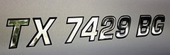 Boat Registration Numbers Vessel Registration Stickers Watercraft 3D Raised
