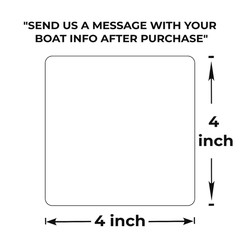 Custom Boat Capacity Plate Decal Sticker | USCG 4×4 Marine Tag 3M
