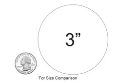 3″ Black Round Label Dots Stickers Color Coding Inventory 3 Inch Dot