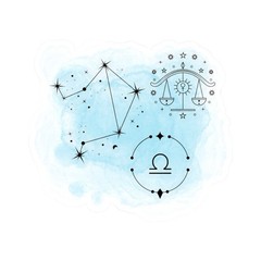 Zodiac Stickers | Perfect for Laptop Water Bottle Phone Case Notebook | 12 Pack