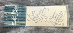 2 pcs Salt Life Vinyl Decal Sticker UV Rated for Car Boat Window Black Ocean