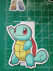 POKEMON STICKER X SQUIRTLE 3X3 INCHES STICKER X VYNIL DIE CUT STICKER HIGH GLOSS