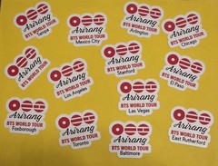 100 BTS ARIRANG STICKERS 2in