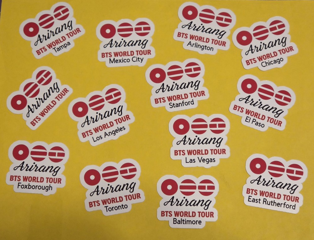 BTS ARIRANG STICKERS 2in