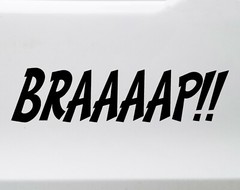 Braaaap Vinyl Decal Motorcycle Snowmobile Dirt Bike Engine Quad Die Cut Sticker