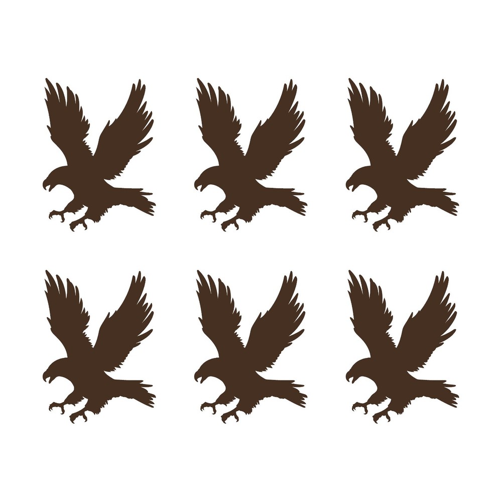6 Small American Eagle Vinyl decals phone case laptop car stickers