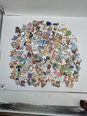 Lot Of 163 Random Small Animal Stickers Decals {HH}