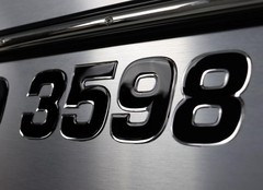 RAISED 3D BOAT REGISTRATION NUMBERS 3” DOMED MARINE DECALS NOT VINYL