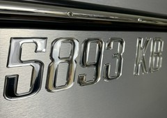 Chrome Boat Registration Numbers Letters 3D Raised Domed Marine Decals