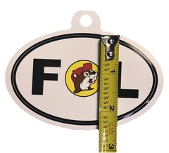 NEW Buc-ee’s Beaver Logo Florida 4″ Oval Decal Sticker •Free Shipping