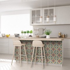Peel Snd Stick Tile Stickers 24 Unit Pack Retro Floral