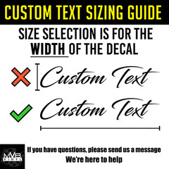 Japanese Text Vinyl Decal – Custom Personalized Text Sticker Kanji