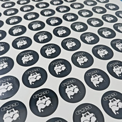 Bulk Custom Laminated Vinyl Stickers – Gloss Printed Multiple Sizes MTO