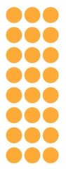 1″ Light Orange Round Label Dots Stickers Color Coding Inventory 1 Inch Dot