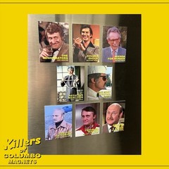 Columbo Villians and Killers Fridge Magnets 2.25″ x 3.0″ Vintage TV Show