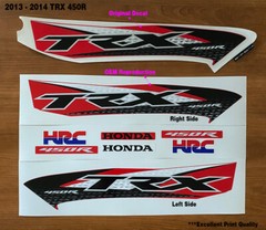 2013 2014 Honda TRX450R Decal Graphic Sticker OEM kit Plastic Kit Emblem Red 450