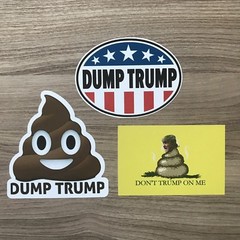 Dump Trump Donald Trump Vinyl Sticker Set – Free Shipping