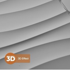 30 PIECES 3D Wall Panel Tile PVC Wave Wall Design White 11.7″ x 11.7″ Paintable