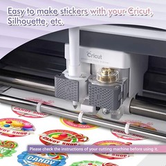 Koala Printable Vinyl Sticker Paper Roll for Inkjet Printer 13″X32.8 FT Glossy