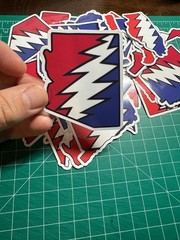 Arizona Stealie – Grateful Dead – Laminated Vinyl Sticker – 2″x3″