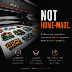 Custom Business Logo Stickers | Full Color Vinyl Waterproof 2″-20″