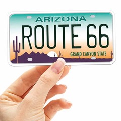 Route 66 State License Plate Bumper Stickers – Choose Your State Decal