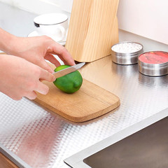 Kitchen Wallpaper Oil Proof Sticker Backsplash Aluminum Foil Oil Self-Adhesive P