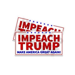 IMPEACH TRUMP Donald Trump Sticker Decal Gas Pump Station 8×4 Trump Sticker 2PK