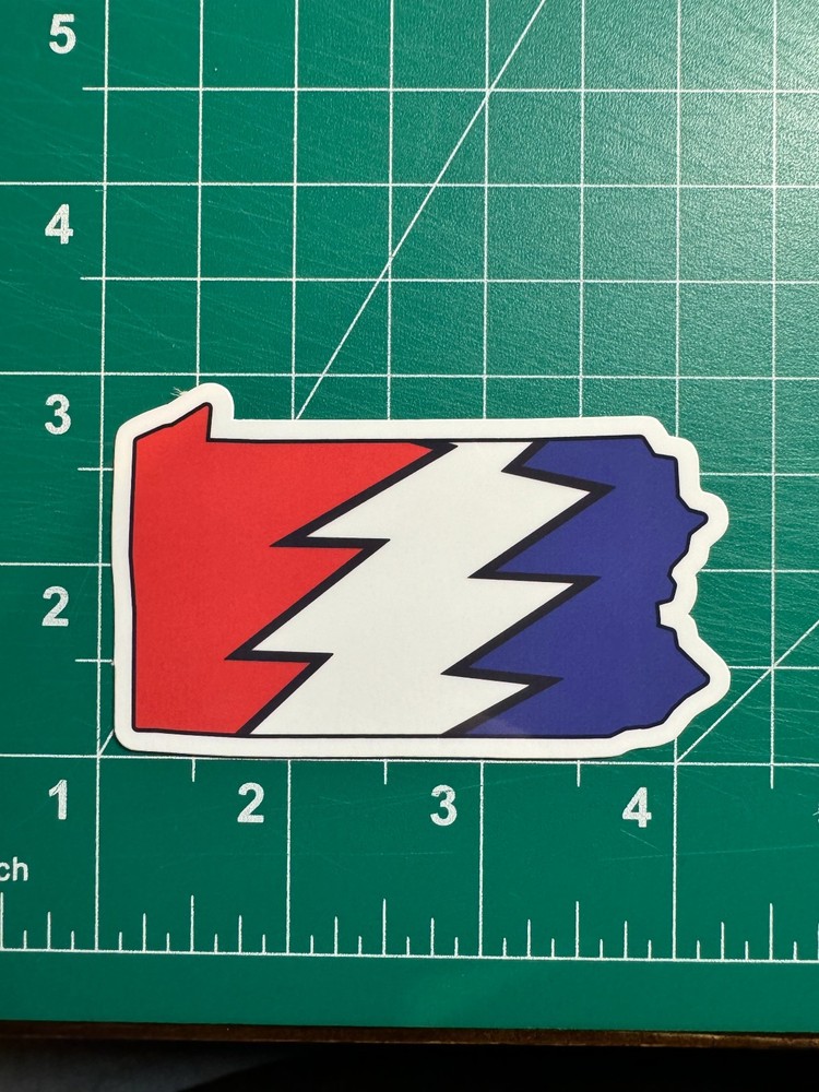 Pennsylvania Stealie – Grateful Dead – Laminated Vinyl Sticker 3″x2.5″