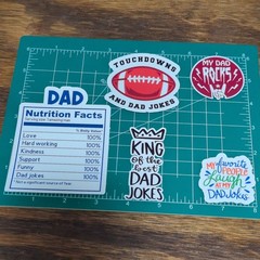 Multicolor Vinyl Sticker LOT Dad Jokes Father’s Day Humor for Wall Laptop Bottle