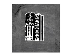 DISTRESSED UNITED STATES NAVY SEABEES FLAG VINYL DECAL STICKER 3.2″ X 4.8″