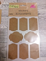 Sticker Labels 178 craft paper stickers. Labels for jars, bottles, containers.