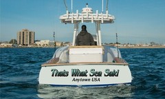 Boat Name Decal 6×36″ / Custom Hull Graphic / Premium Marine Vinyl Lettering GRB