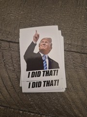 10 Donald Trump I DID THAT Stickers Gas Prices Pump Station Trump Sticker