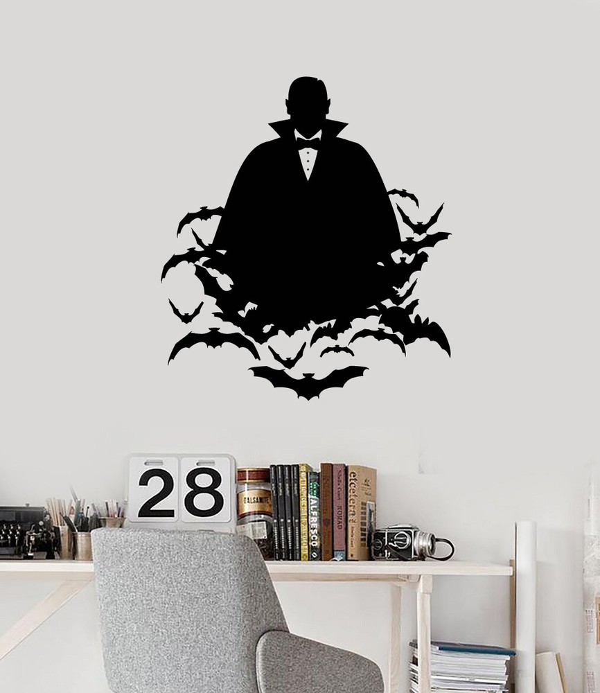 Vinyl Wall Decal Vampire Bats Horror Halloween Any Room Stickers (ig5440)
