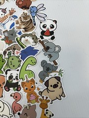 Lot Of 163 Random Small Animal Stickers Decals {HH}