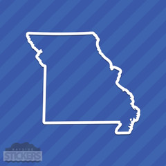 Missouri MO State Outline Vinyl Decal Sticker