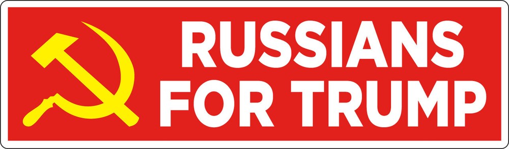 Russians For Trump – Donald Trump – Vladimir Putin – Full Color Decal/Sticker