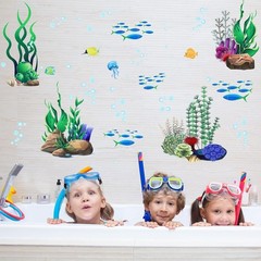 Underwater Sea Creatures Wall Decals 4 Sheets Included