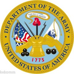 US Department of the Army (2 small or 1 Large)  Vinyl Decal