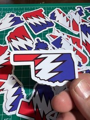 Oklahoma Stealie – Grateful Dead – Laminated Vinyl Sticker 3″x1.5″