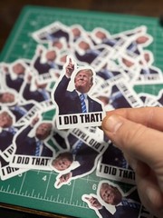 Donald Trump “I DID THAT!” Stickers – 10pc – Decals Car Gas Pump Station 2.5”x2”