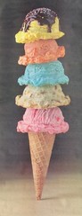 Food Challenge GIANT 5 Scoop Ice Cream Photo Door Wall Mural Poster 82.5” X 34”