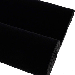 Self-Adhesive Black Velvet Flock Liner Sticker, 17.7X98 Inches