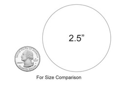 2.5″ Black Round Label Dots Stickers Color Coding Inventory 2.5 Inch Dot