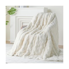 Kivik 15 lbs Weighted Blanket for Adults, Buttery Soft Checkered He… Fast Ship