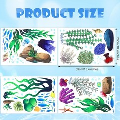 Underwater Sea Creatures Wall Decals 4 Sheets Included