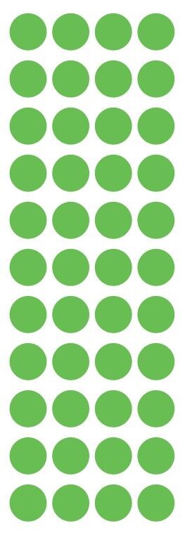 3/4″ Lime Green Round Label Dots Stickers Color Coding Inventory 3/4 Inch Dot
