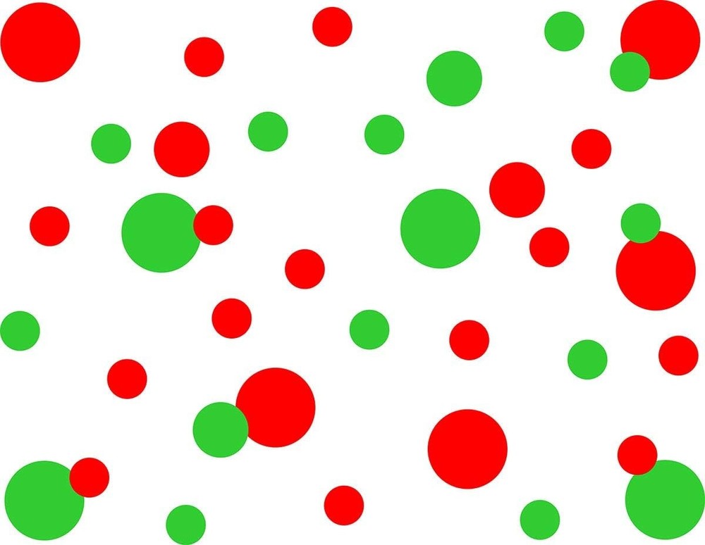 Wall Decal Vinyl Stickers – Color: Lime Green&red
