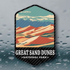 US National Park GREAT SAND DUNES COLORADO Vinyl Sticker Outdoors Camping Hiking